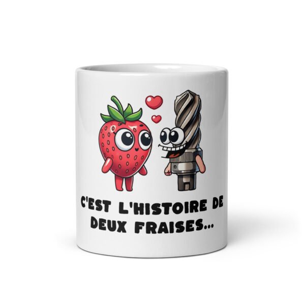 🍓 Mug “C’est l’histoire de deux fraises…” – Le cadeau qui fait rougir les pros des marchés et de l’atelier