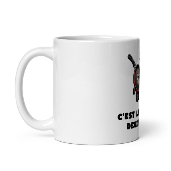 🔥 Mug “C’est l’histoire de deux poêles…” – Le cadeau chaudement recommandé par les pros de la cuisine – Image 3