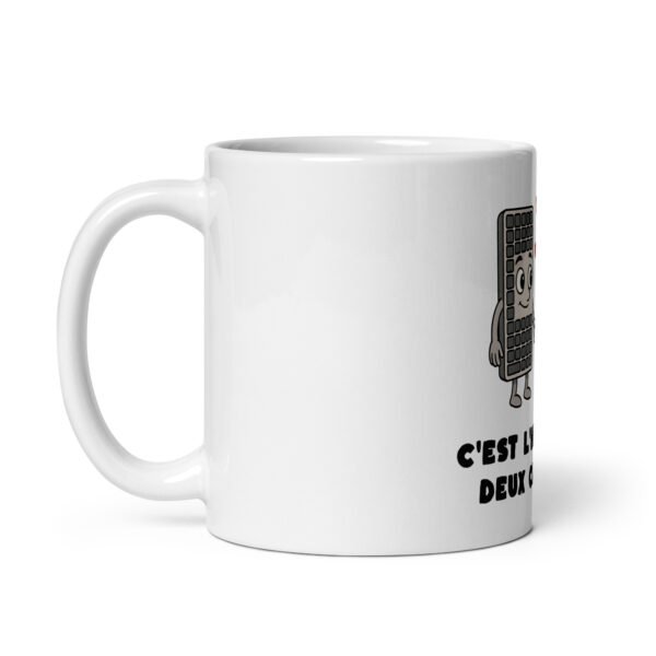 🎹 Mug “C’est l’histoire de deux claviers…” – Le Mug qui fait vibrer les codeurs et les musiciens – Image 3