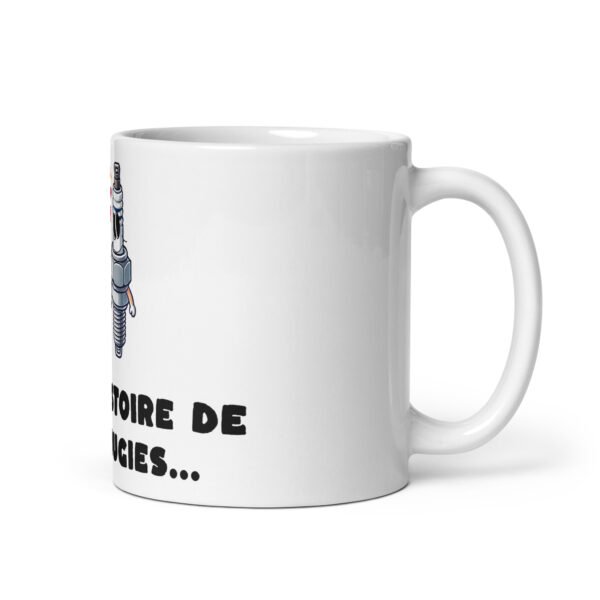🔧 Mug “C’est l’histoire de deux bougies…” – Le cadeau qui fait des étincelles chez les mécanos ! – Image 2