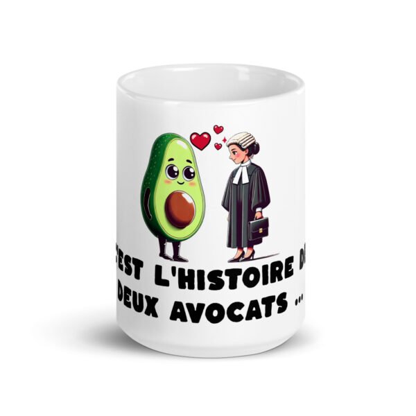 🥑 Mug “C’est l’histoire de deux avocats…” – Un cadeau à double sens pour les pros du barreau (et les fans de guacamole) – Image 6