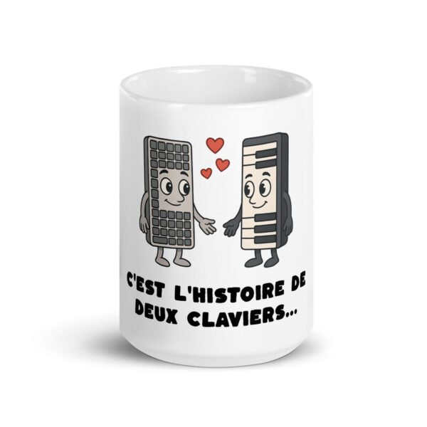 🎹 Mug “C’est l’histoire de deux claviers…” – Le Mug qui fait vibrer les codeurs et les musiciens – Image 6