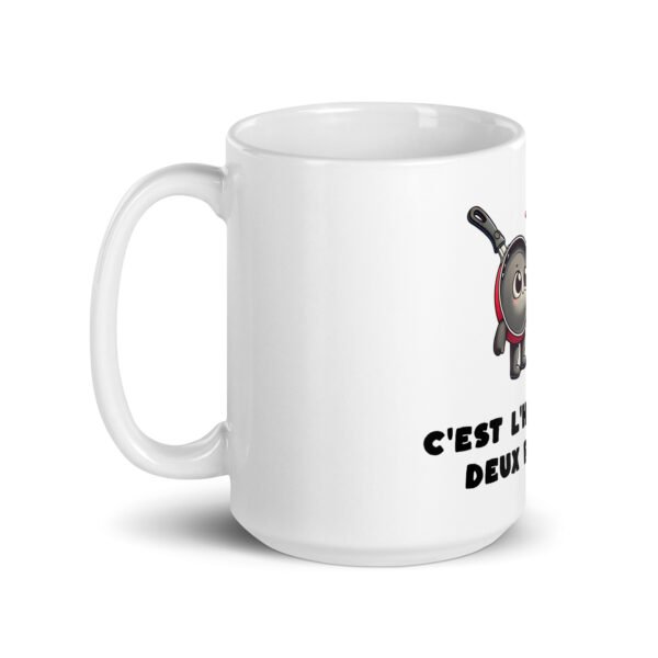 🔥 Mug “C’est l’histoire de deux poêles…” – Le cadeau chaudement recommandé par les pros de la cuisine – Image 5