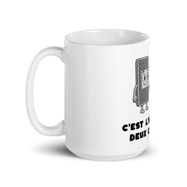 🎹 Mug “C’est l’histoire de deux claviers…” – Le Mug qui fait vibrer les codeurs et les musiciens – Image 5