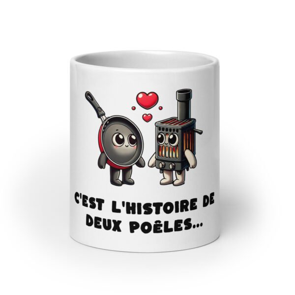 🔥 Mug “C’est l’histoire de deux poêles…” – Le cadeau chaudement recommandé par les pros de la cuisine – Image 9