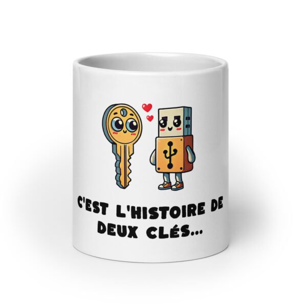 🔑 Mug “C’est l’histoire de deux clés…” – Le Mug parfait pour les rois du cadenas et les boss de l'informatique – Image 9