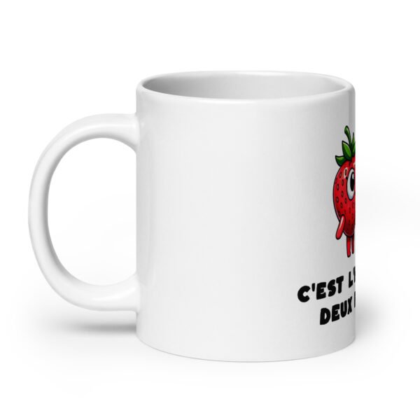 🍓 Mug “C’est l’histoire de deux fraises…” – Le cadeau qui fait rougir les pros des marchés et de l’atelier – Image 8