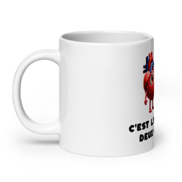 ❤️ Mug “C’est l’histoire de deux cœurs…” – Le cadeau qui bat pour les docteurs (et les joueurs) – Image 8