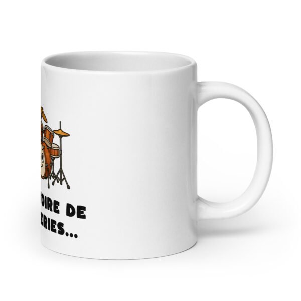 🔋 Mug “C’est l’histoire de deux batteries…” – Le cadeau qui fait vibrer les mécanos et les musiciens – Image 7