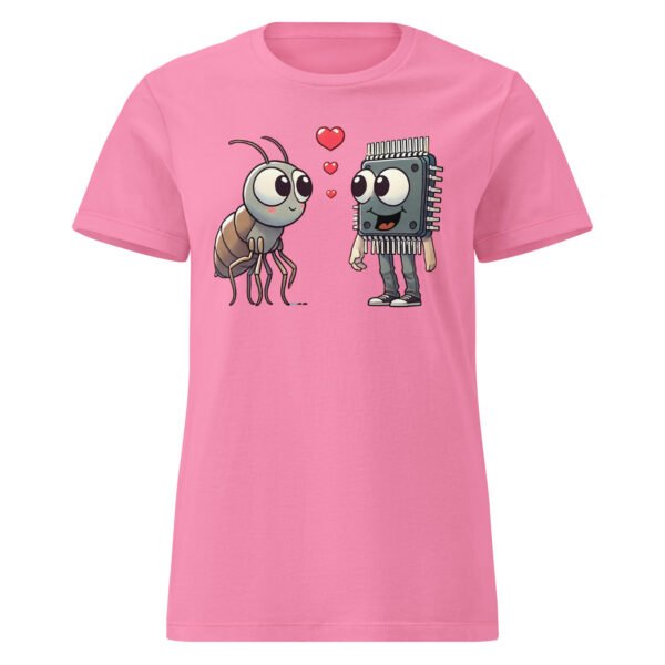 T-shirt Femme "Puces amoureuses" - cadeau geek informaticienne 🐞💻 – Image 13
