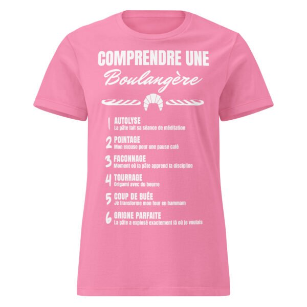 T-shirt Femme "Comprendre une boulangère" : Le jargon humoristique de la boulangerie 🍞 – Image 11