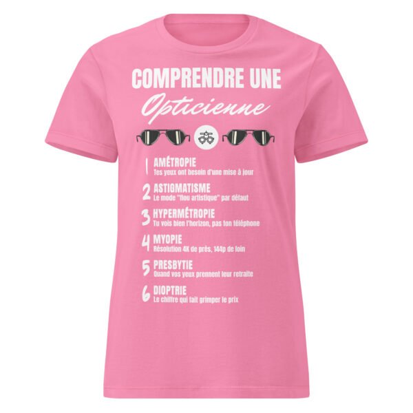 T-SHIRT FEMME "COMPRENDRE UNE OPTICIENNE" - L'HUMOUR QUI OUVRE LES YEUX ! 👓 – Image 12