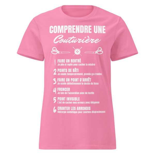 T-shirt Femme "Comprendre une Couturière" - L'humour décousu ! 🧵✂️ – Image 12