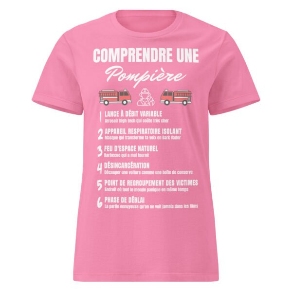 T-shirt Femme "Comprendre une Pompier" - Le Décodeur du Jargon des Héroïnes du Feu 🔥 – Image 12