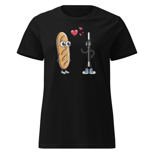 T-shirt Femme "Amour entre baguettes" - Quand deux baguettes se rencontrent 🥖✨ – Image 5