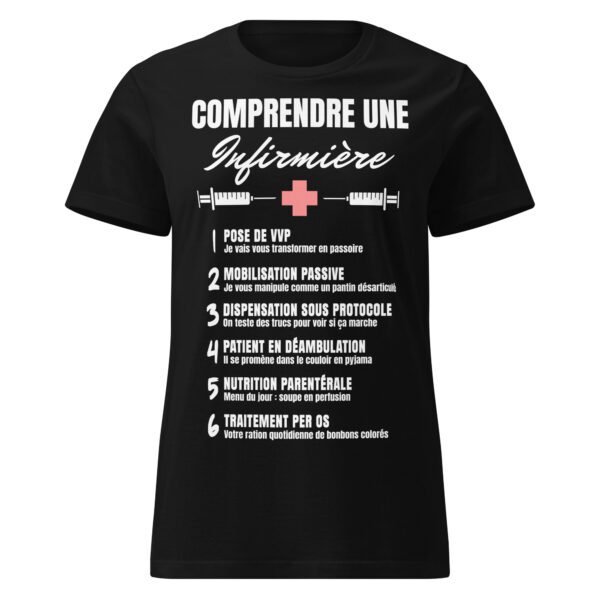 T-shirt Femme "Comprendre une Infirmière" - Le Décodeur du Jargon Médical 🏥👩‍⚕️ – Image 8
