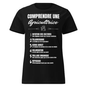 T-SHIRT FEMME "COMPRENDRE UNE AGRICULTRICE" - DÉCRYPTEZ LE LANGAGE SECRET DU POTAGER ! 🌱