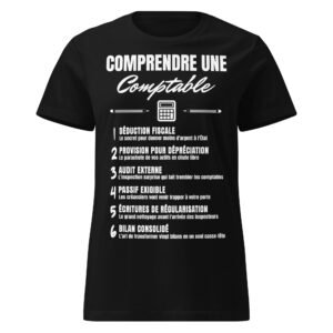 T-shirt Femme "Comprendre une Comptable" - Le Décodeur du Jargon Comptable 🧮
