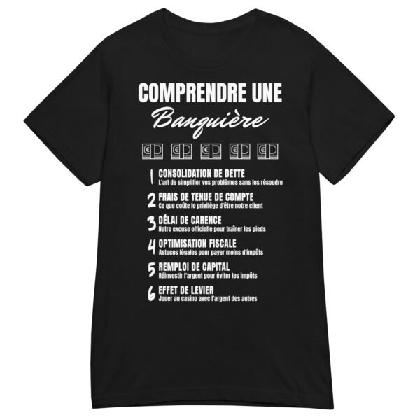 T-shirt Femme "Comprendre une Banquière" - Le Dictionnaire Humoristique du Jargon Bancaire 🏦 – Image 2