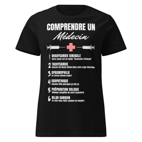 T-shirt Femme "Comprendre un médecin" : Le jagon enfin expliqué ! 🩺