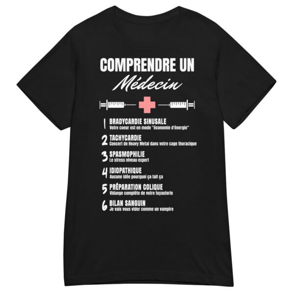 T-shirt Femme "Comprendre un médecin" : Le jagon enfin expliqué ! 🩺 – Image 2