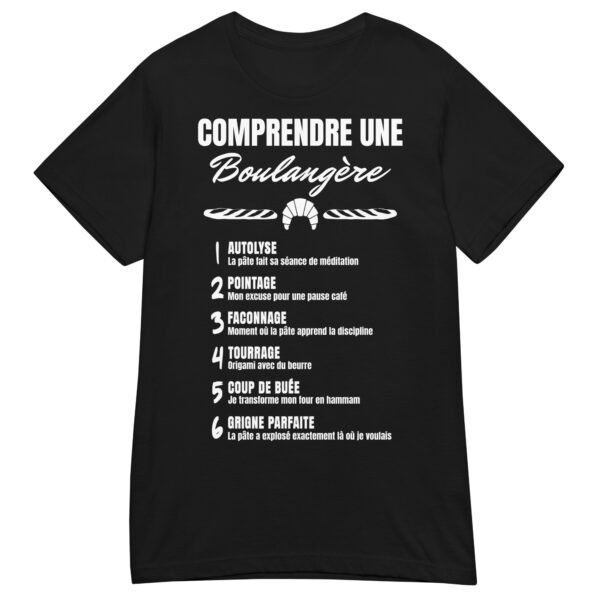 T-shirt Femme "Comprendre une boulangère" : Le jargon humoristique de la boulangerie 🍞 – Image 2