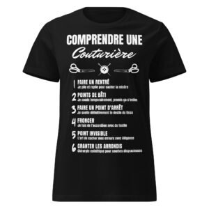 T-shirt Femme "Comprendre une Couturière" - L'humour décousu ! 🧵✂️