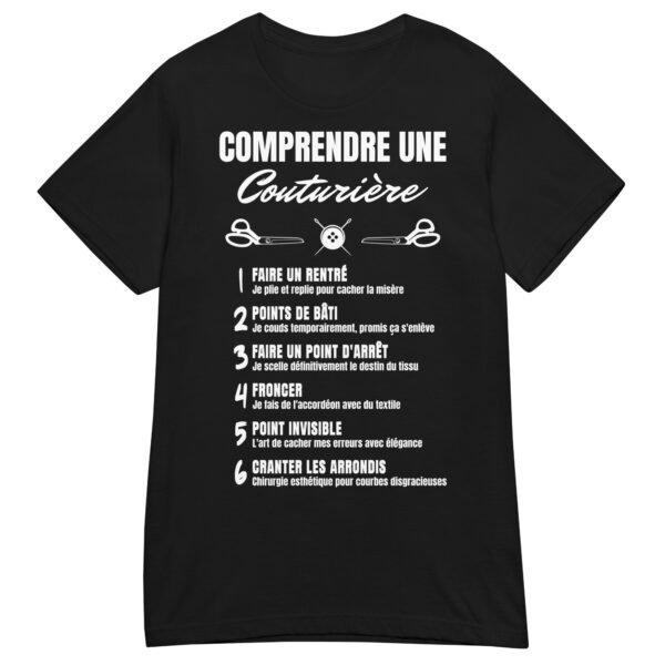 T-shirt Femme "Comprendre une Couturière" - L'humour décousu ! 🧵✂️ – Image 2