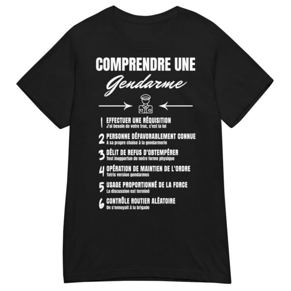 T-shirt Femme "Comprendre une Gendarme" - Le Jargon hilarant des forces de l’ordre – Image 2