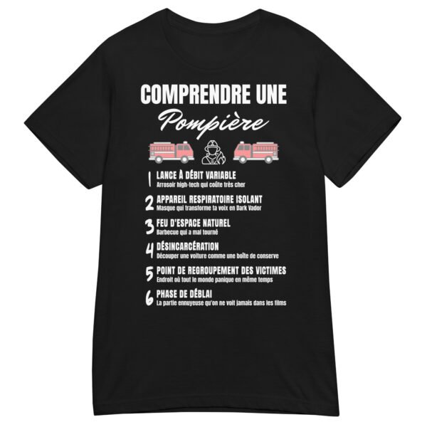 T-shirt Femme "Comprendre une Pompier" - Le Décodeur du Jargon des Héroïnes du Feu 🔥 – Image 2