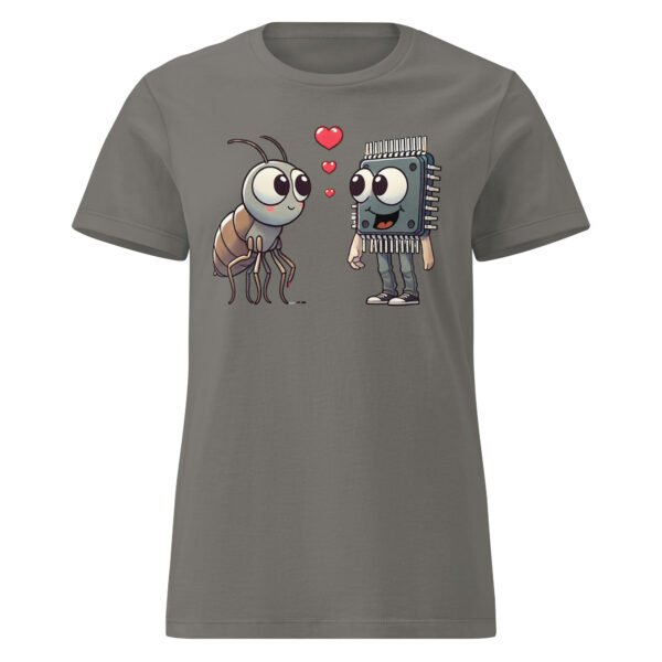 T-shirt Femme "Puces amoureuses" - cadeau geek informaticienne 🐞💻 – Image 11