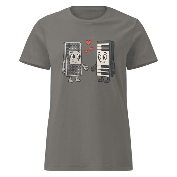 T-shirt Femme "Claviers Amoureux" - Cadeau geek pour informaticienne et musicienne 🎹💻 – Image 11