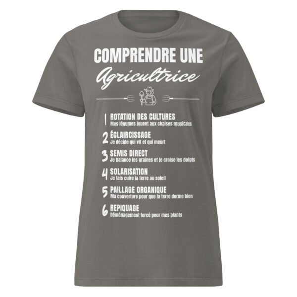 T-SHIRT FEMME "COMPRENDRE UNE AGRICULTRICE" - DÉCRYPTEZ LE LANGAGE SECRET DU POTAGER ! 🌱 – Image 9