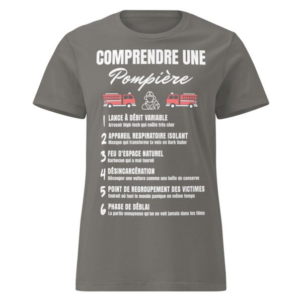 T-shirt Femme "Comprendre une Pompier" - Le Décodeur du Jargon des Héroïnes du Feu 🔥 – Image 10