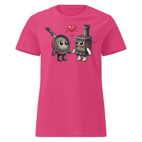 T-SHIRT Femme "AMOUR ENTRE POÊLES" : QUAND CUISINE ET CHAUFFAGE FONT DES ÉTINCELLES ! 🔥❤️ – Image 10