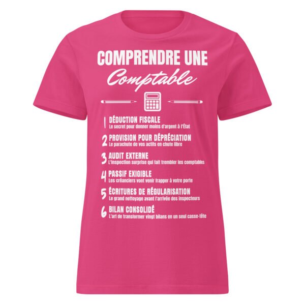 T-shirt Femme "Comprendre une Comptable" - Le Décodeur du Jargon Comptable 🧮 – Image 9