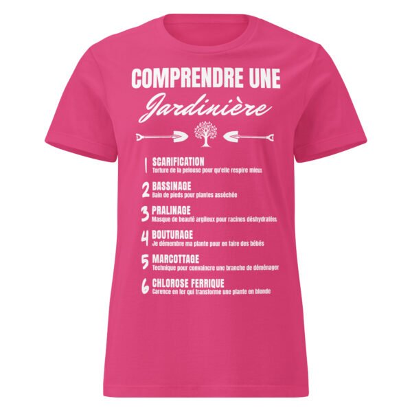 T-shirt Femme "Comprendre une Jardinière Paysagiste" - Le jargon décrypté 🌱 – Image 8
