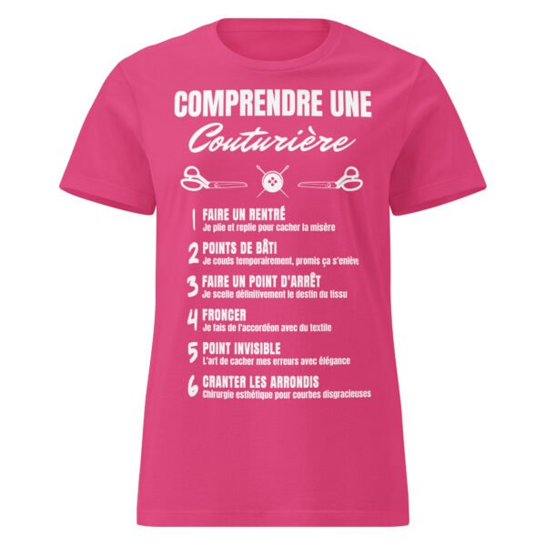 T-shirt Femme "Comprendre une Couturière" - L'humour décousu ! 🧵✂️ – Image 9