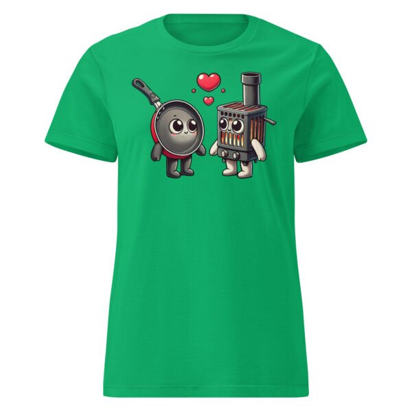 T-SHIRT Femme "AMOUR ENTRE POÊLES" : QUAND CUISINE ET CHAUFFAGE FONT DES ÉTINCELLES ! 🔥❤️ – Image 12