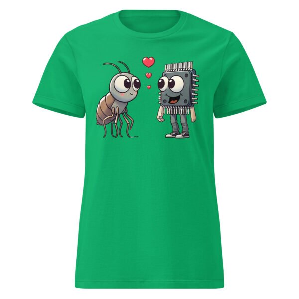 T-shirt Femme "Puces amoureuses" - cadeau geek informaticienne 🐞💻 – Image 12