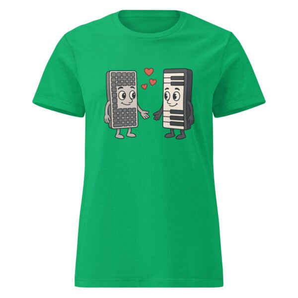 T-shirt Femme "Claviers Amoureux" - Cadeau geek pour informaticienne et musicienne 🎹💻 – Image 12