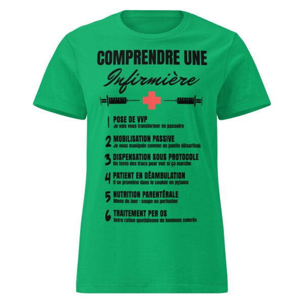 T-shirt Femme "Comprendre une Infirmière" - Le Décodeur du Jargon Médical 🏥👩‍⚕️ – Image 5