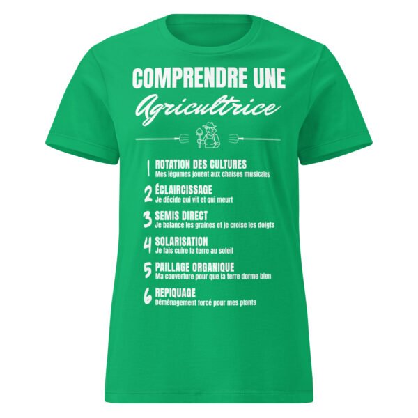 T-SHIRT FEMME "COMPRENDRE UNE AGRICULTRICE" - DÉCRYPTEZ LE LANGAGE SECRET DU POTAGER ! 🌱 – Image 10