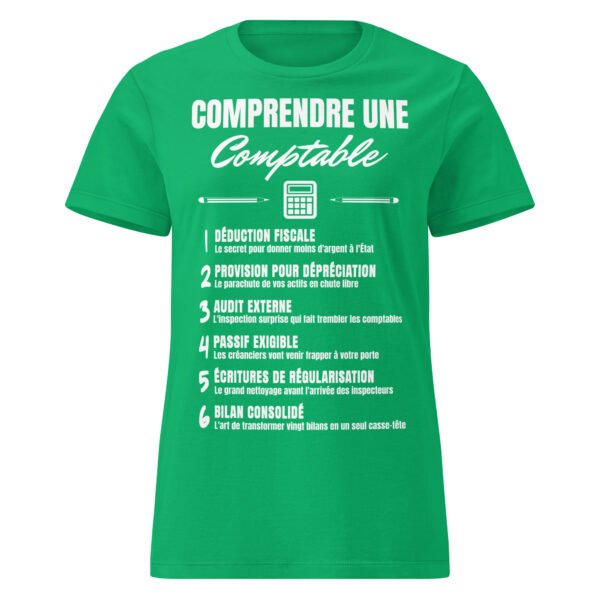 T-shirt Femme "Comprendre une Comptable" - Le Décodeur du Jargon Comptable 🧮 – Image 11