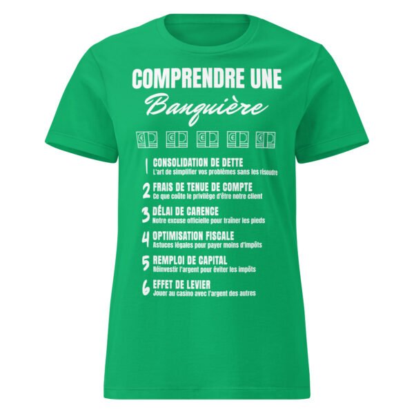 T-shirt Femme "Comprendre une Banquière" - Le Dictionnaire Humoristique du Jargon Bancaire 🏦 – Image 11