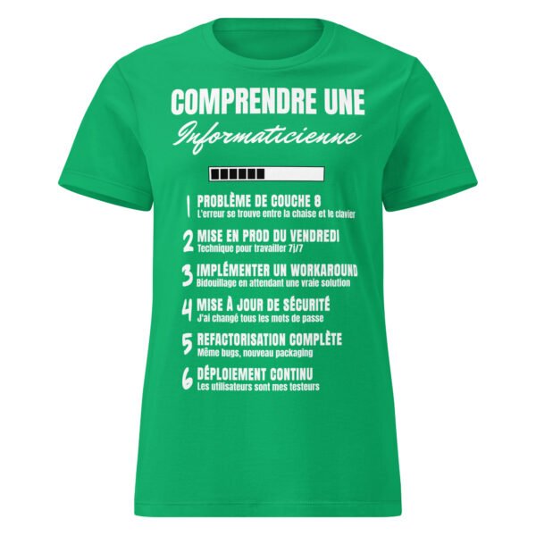 T-shirt Femme "Comprendre une informaticienne" - Le lexique humoristique pour décoder le jargon informatique 👩‍💻 – Image 11