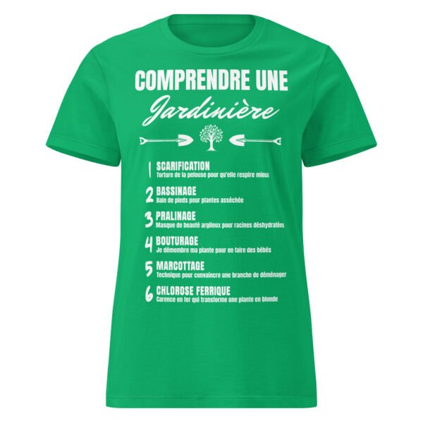 T-shirt Femme "Comprendre une Jardinière Paysagiste" - Le jargon décrypté 🌱 – Image 10
