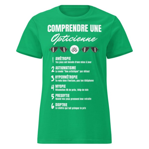 T-SHIRT FEMME "COMPRENDRE UNE OPTICIENNE" - L'HUMOUR QUI OUVRE LES YEUX ! 👓 – Image 11