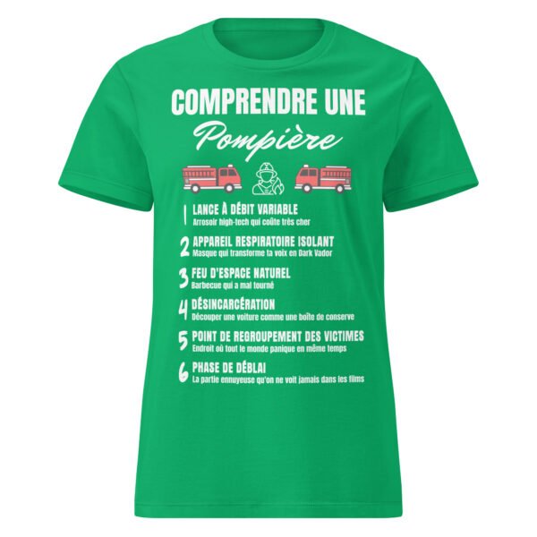 T-shirt Femme "Comprendre une Pompier" - Le Décodeur du Jargon des Héroïnes du Feu 🔥 – Image 11