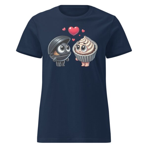 T-shirt Femme "L'amour entre deux Moules" - Cadeau Humour pour les Passionnées de Cuisine🧁🐚 – Image 6